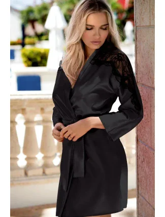 Dámský župan Marion black - DKAREN Dámský župan Marion black - DKAREN