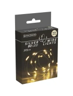 DRÁTĚNÉ SVĚTLO GIRLANDA NA BATERIE 80 VEDLA TEPLÁ BÍLÁ