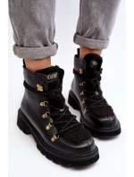 Dámské Kožené Trapery GOE MM2N4082 Černé Dámské Kožené Trapery GOE MM2N4082 Černé