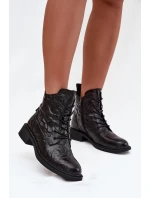 Dámské kozačky z přírodní kůže zateplené Artiker 57C1006 černé