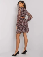 Šaty LC SK 22K 3001.28P černá a červená Šaty LC SK 22K 3001.28P černá a červená