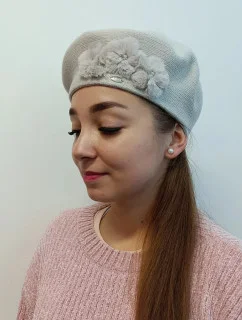 Dámský baret Alaska beżový - Kamea