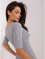 Dámské šaty EM SK HS 20 252.73 Šedá - FPrice Dámské šaty EM SK HS 20 252.73 Šedá - FPrice