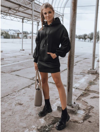 EASSY teplákové šaty černé FashionStreet BY1025