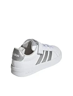 Dětská obuv adidas Grand Court 3.0 white and silver JP9368