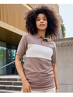 Daiber 8050 Bio polo "Colour-Block" 02.8050 smoky green/sandstone
