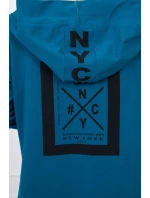 Bunda oversize s kapucí navy Bunda oversize s kapucí navy