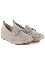 Dámská obuv na platformě, zlatá M.Daszynski MR1840