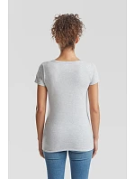 Fruit of the Loom Lady-Fit Valueweight V-Neck T Dámské tričko s výstřihem do V 16.1398 heather grey Fruit of the Loom Lady-Fit Valueweight V-Neck T Dámské tričko s výstřihem do V 16.1398 heather grey