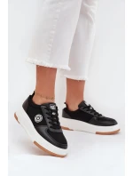 Dámské Tenisky Na Platformě Big Star RR274573 HI-POLY SYSTEM Černé