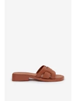 Dámské pantofle na plochém podpatku Camel Lorania