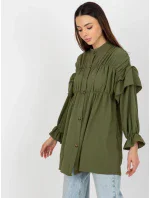 Dámská košile TW KS BI 2021745.13X khaki - FPrice