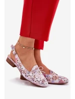Dírové baleríny s odhaleným podpatkem Multikolor Navinnia