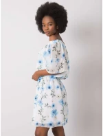 Šaty LK SK 508208.65P bílá a modrá Šaty LK SK 508208.65P bílá a modrá