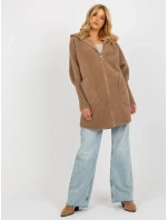 Dámský kabát MBM EN 19905 1.96P světle hnědá - FPrice Dámský kabát MBM EN 19905 1.96P světle hnědá - FPrice