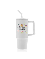 Personalizovaná nerezová termoska s barevným víčkem pro paní učitelku/pana učitele (pomůcky)