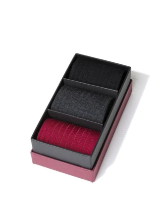 Boxy 3 páry - pánské vlněné ponožky 175