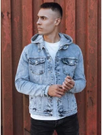 Pánská džínová bunda s kapucí modrá FashionStreet TX4850