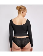 SLOGGI ZERO FEEL BLISS – krajkový crop top s dlouhým rukávem, pocit druhé kůže Sloggi