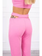 Sada s halenkou světle růžová