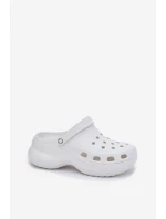 Dámské Pěnové Pantofle Na Masivní Podešvi Big Star RR274A119 Bílé