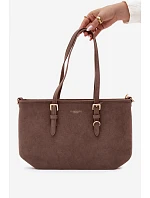Taška Shopper z imitace semiše Taupe Araminta