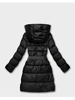 Oboustranná zimní bunda plus size černá/panther (M6-6008-1) Oboustranná zimní bunda plus size černá/panther (M6-6008-1)