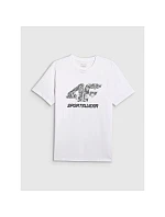 Pánské tričko s potiskem 4F 4FRAW25TTSHM3611-10S