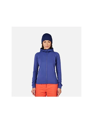 Dámská mikina ROSSIGNOL W Mid Layer Thin Fz, modrá Dámská mikina ROSSIGNOL W Mid Layer Thin Fz, modrá
