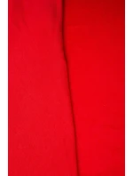 Zateplená mikina s dlouhými zády a kapucí červená Zateplená mikina s dlouhými zády a kapucí červená