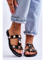 Dámské pantofle s velkými cvočky Černá Mercure Dámské pantofle s velkými cvočky Černá Mercure