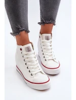 Dámské tenisky na podpatku Cross Jeans NN2R4004 bílé