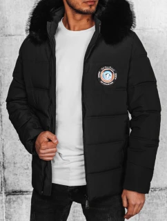 Pánská prošívaná zimní bunda černá FashionStreet TX4644
