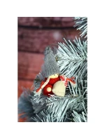 DEKORATIVNÍ PANENKA S TAŠKOU ČERVENÁ DÍVKA 7,5 CM