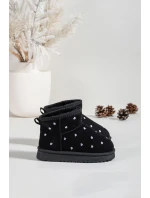 Dětské sněhule srdíčka Černé Gracina