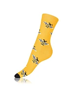 Dárková krabička zábavných crazy ponožek 4 páry CRAZY SOCKS BOX - BELLINDA - hnědá