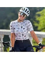 Dámský cyklistický dres Rockbros 15110005005 s krátkým rukávem, velikost L – bílý Dámský cyklistický dres Rockbros 15110005005 s krátkým rukávem, velikost L – bílý