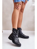 Zateplené dámské boty na zip černé Evalith Zateplené dámské boty na zip černé Evalith
