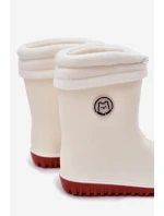 Dětské Gumové Boty S Teplou Výstelkou Světle Béžové Odirisse