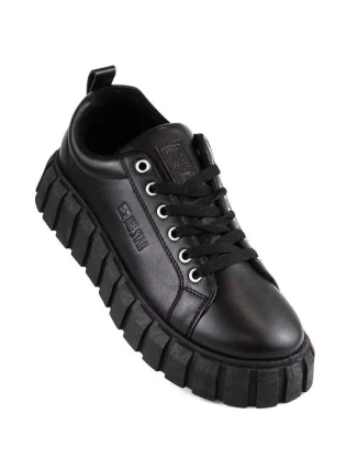 Dámské sportovní boty na platformě INT1919 / MM274617 Černá - Big Star