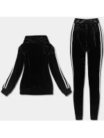 Černo-bílý sportovní komplet s legínami (YP-9967)