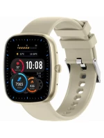 Dámské chytré hodinky GRAVITY GT18-8 béžový silikonový řemínek + bílý řemínek Dámské chytré hodinky GRAVITY GT18-8 béžový silikonový řemínek + bílý řemínek