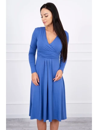 Šaty s výřezem pod prsy z džínoviny Šaty s výřezem pod prsy z džínoviny