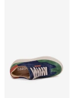 Semišové dámské tenisky na platformě Zazoo N1269S3 Zeleno-Temněmodré Semišové dámské tenisky na platformě Zazoo N1269S3 Zeleno-Temněmodré