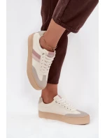 Dámské nízké tenisky LEE Ailani Women Low – ecru bílá