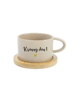 KRÁSNÝ DEN! - krémový hrníček makronka 200 ml