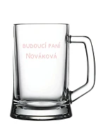 Personalizovaná pivní sklenice - budoucí paní Personalizovaná pivní sklenice - budoucí paní