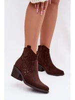 Boty na podpatku model 224620 Step in style Boty na podpatku model 224620 Step in style