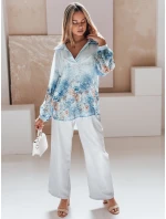 Dámské kalhoty se širokými nohavicemi MILLIVIO šedá FashionStreet UY2664