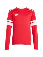Dětský dres adidas Squadra 25 s dlouhým rukávem červenobílý JJ0041